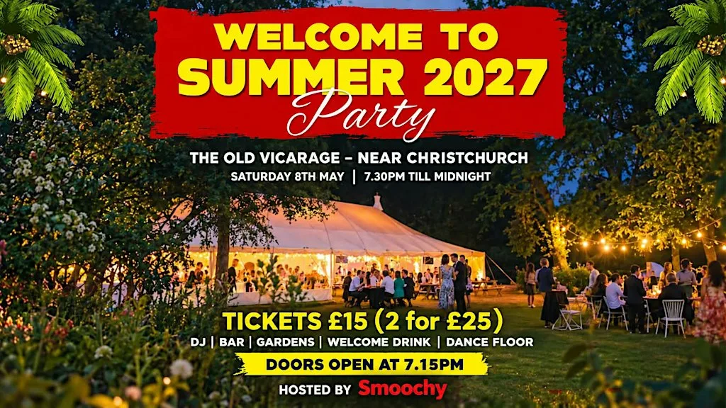 Welcome to Summer 2027 Party (The Old Vicarage - Hinton Admiral) at The Old Vicarage Country House