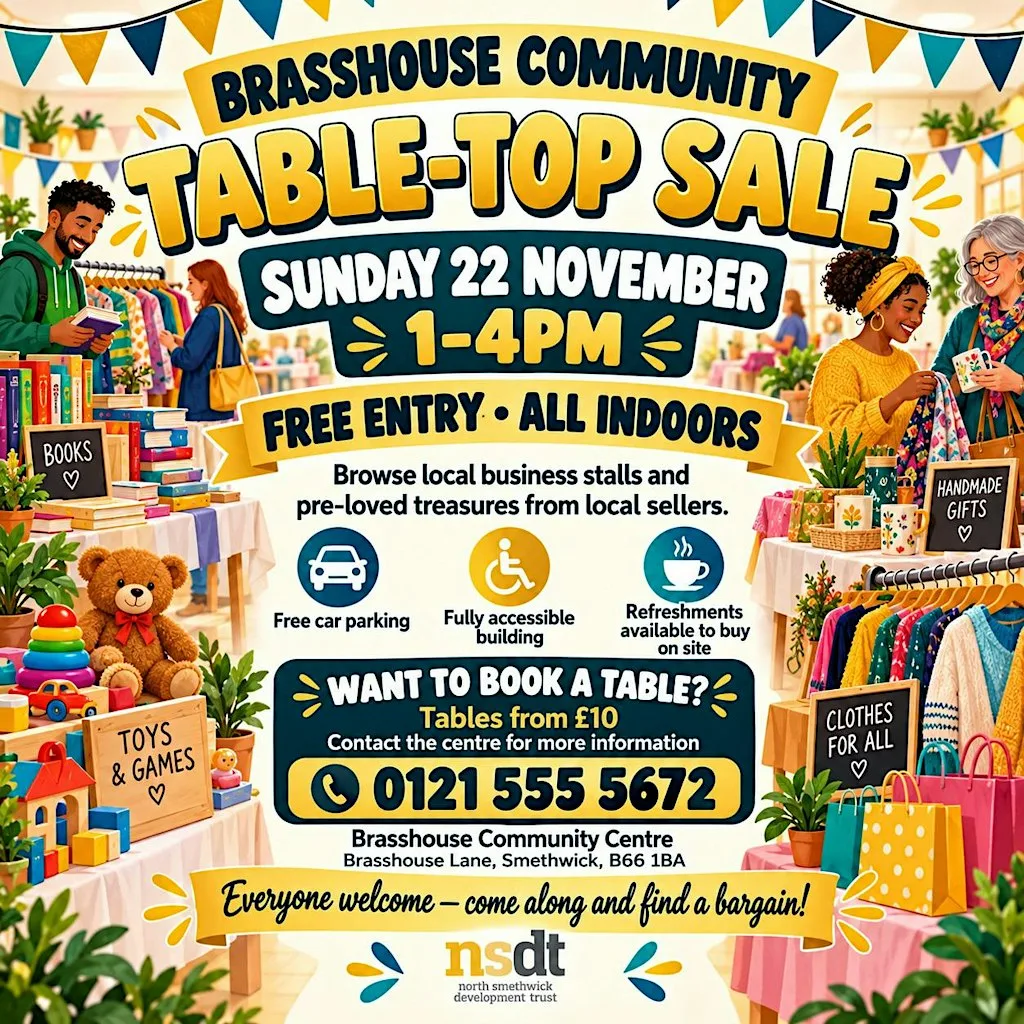 Brasshouse Community Table-Top Sale – Pre-Loved Bargains & Local Businesses