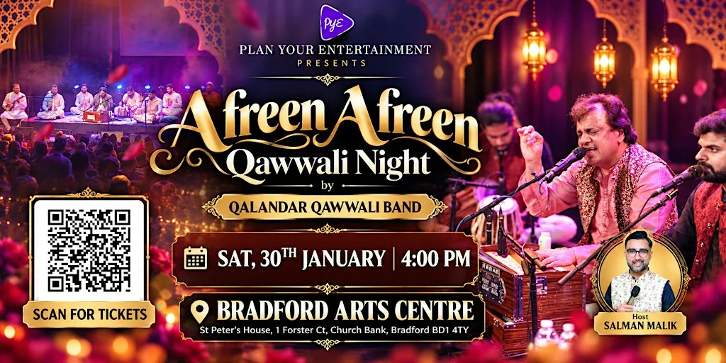 Afreen Afreen Qawwali Night with Qalandar Band Bradford at Bradford Arts Centre