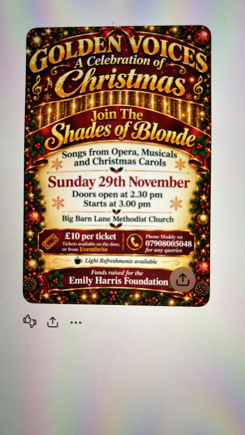 Shades of Blonde, A Christmas Celebration. at Methodist Church