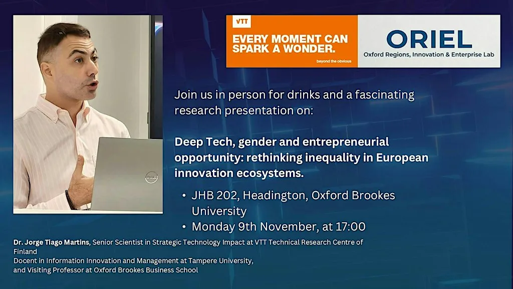 Deep Tech, gender and entrepreneurial opportunity