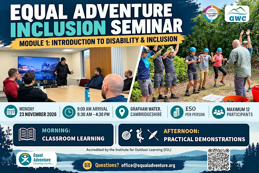 EA Inclusion Seminar – Module 1: Introduction to Disability and Inclusion at Ledge Climbing Wall