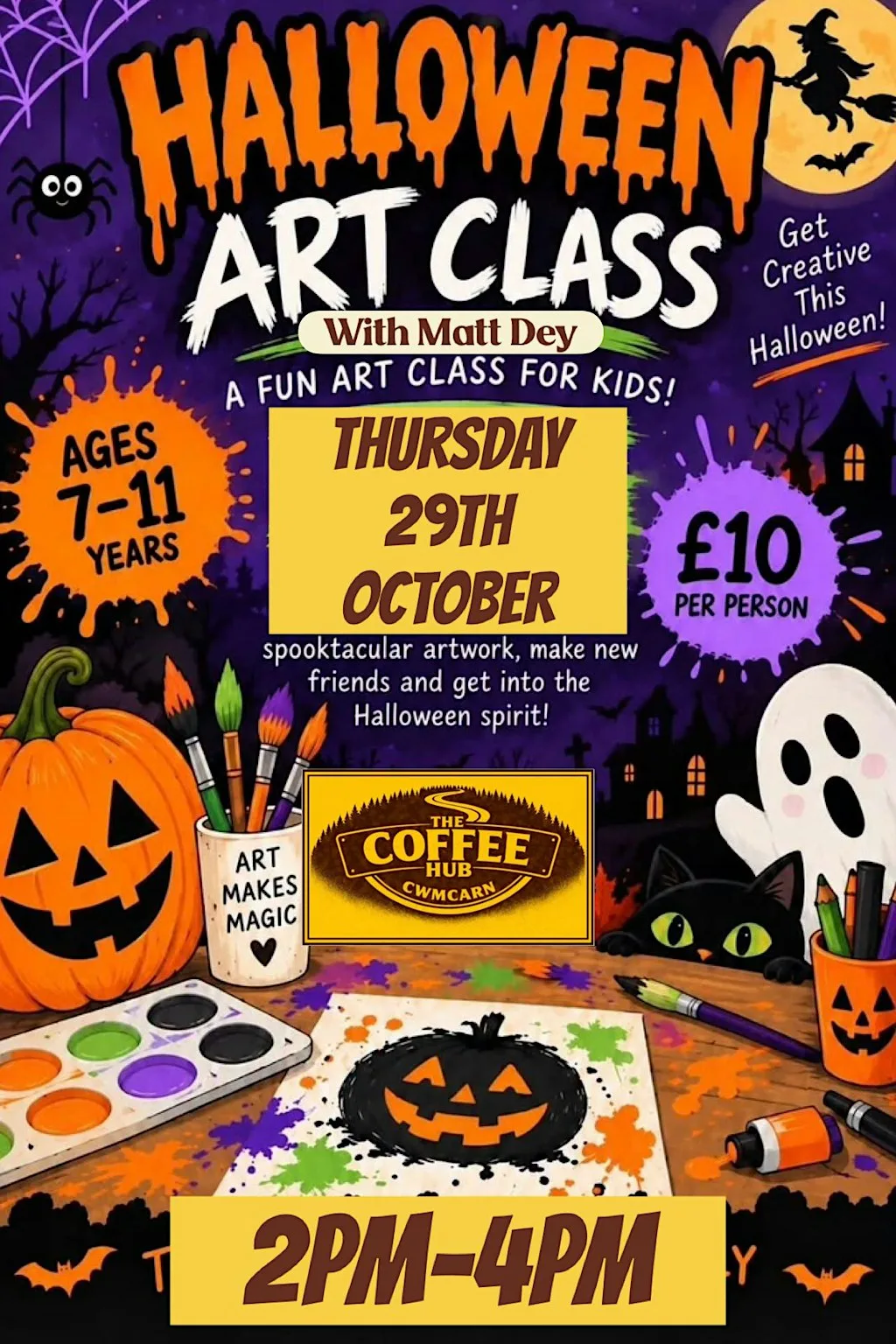 Halloween art class with Matt Dey