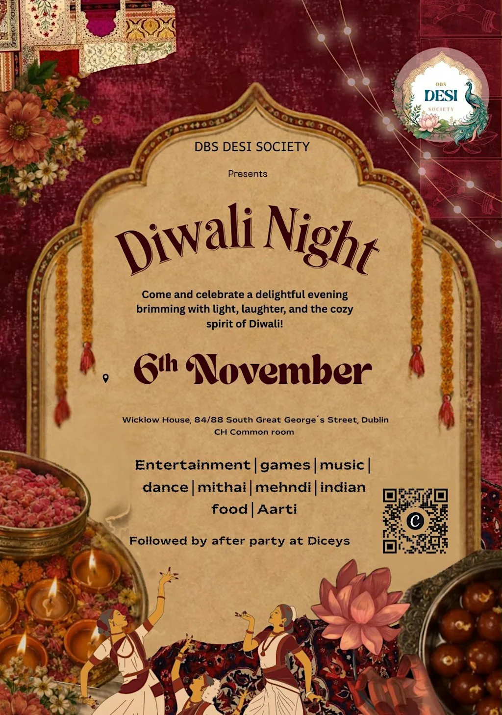 ✨ DBS DIWALI CELEBRATION 2026 ✨ at Common Room, Dublin Business School