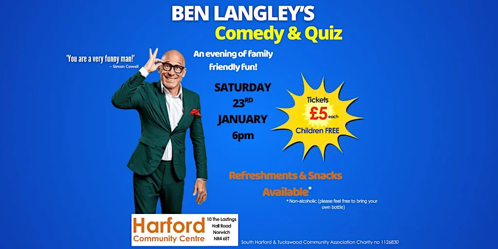 Comedy & Quiz with Ben Langley at Harford Community Centre