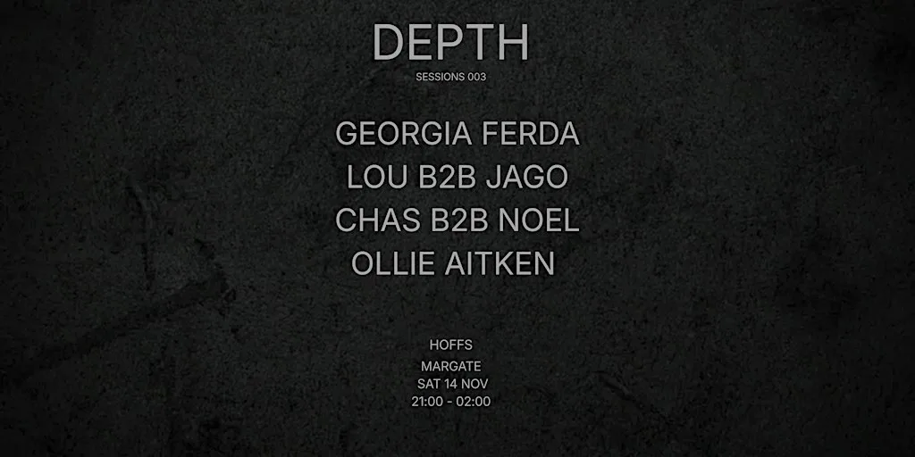 DEPTH SESSIONS 003