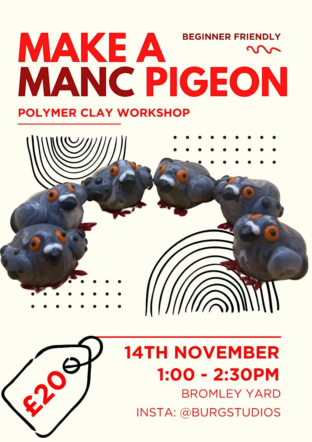 Make a Manchester pigeon (from clay!)