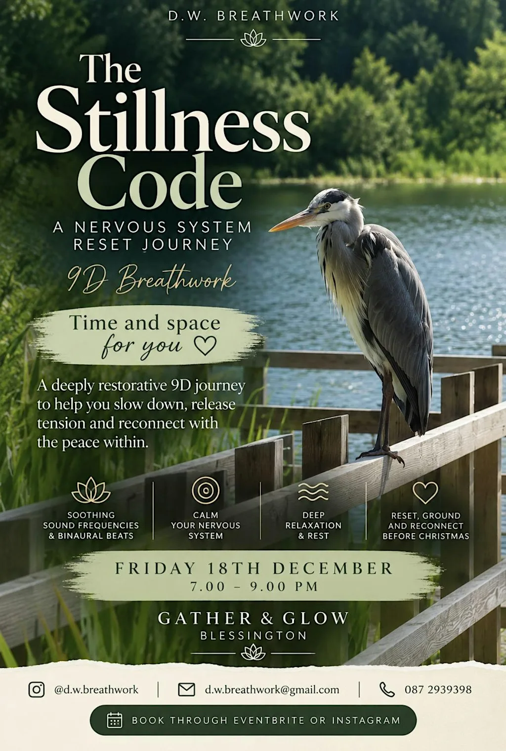 9D Breathwork- The Stillness Code at GATHER & GLOW BLESSINGTON