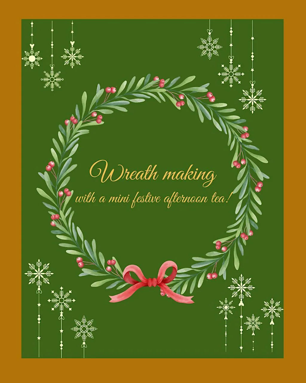 Wreath Making with Festive Afternoon Tea
