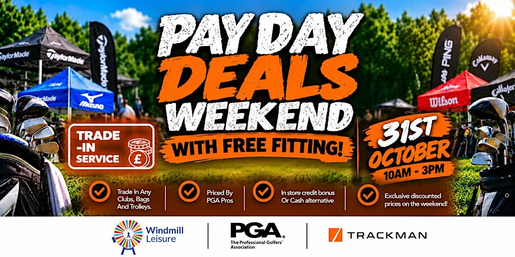 Pay Day Deals Weekend - FREE FITTING at Windmill Leisure