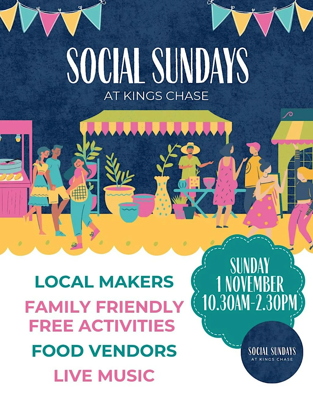 Social Sundays at Kings Chase at Kings Chase Shopping Centre