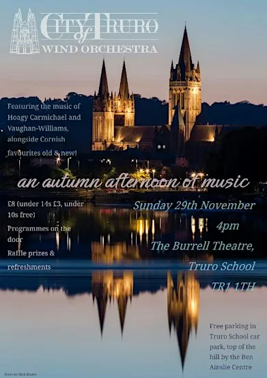 An Autumn Afternoon of Music with City of Truro Wind Orchestra at Burrell Theatre