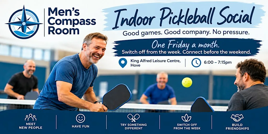 Men's Compass Room – Indoor Pickleball Social at King Alfred Leisure Centre