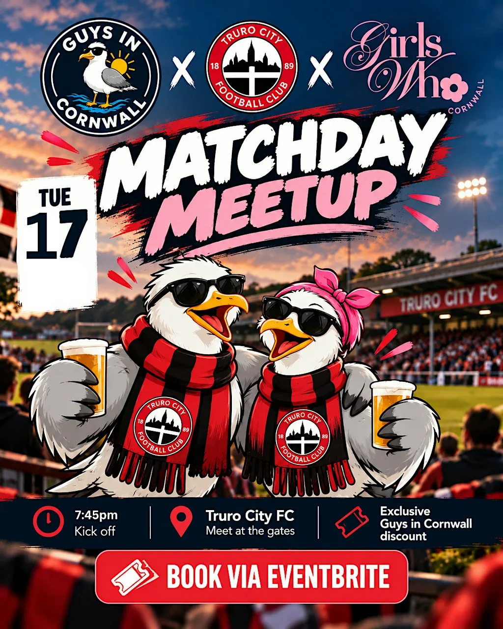 Matchday Meet up - Girls Who Cornwall Collab at Truro City Stadium