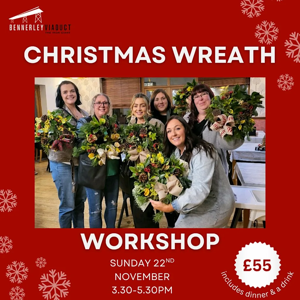 Christmas Wreath Making Workshop at Bennerley Viaduct at Bennerley Viaduct Visitor Centre