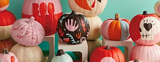 Pumpkin Painting at Grandbies coffee house and boutique