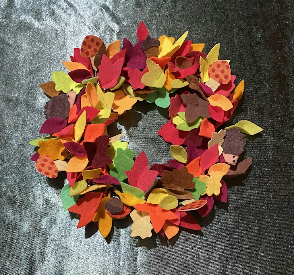 Felt Wreath Making at The Night Market at Viking Ice Cream