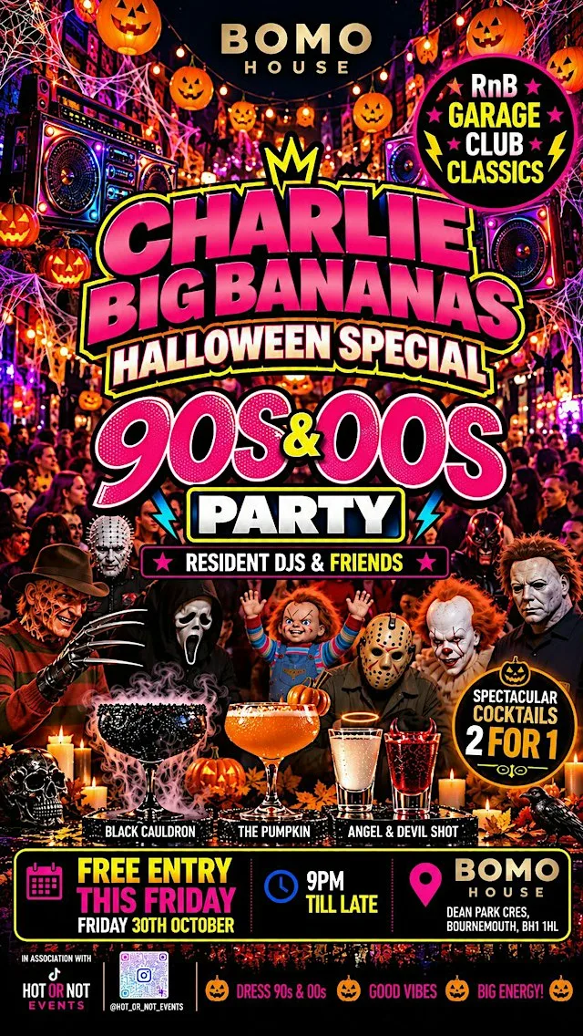 CHARLIE BIG BANANAS – HALLOWEEN SPECIAL! at Bomo House