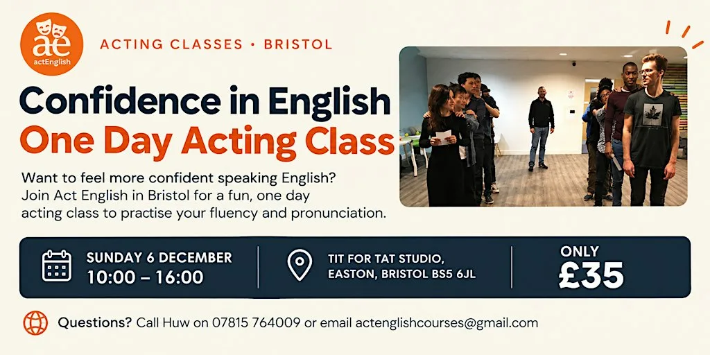 One Day Acting Class for English Language Learners