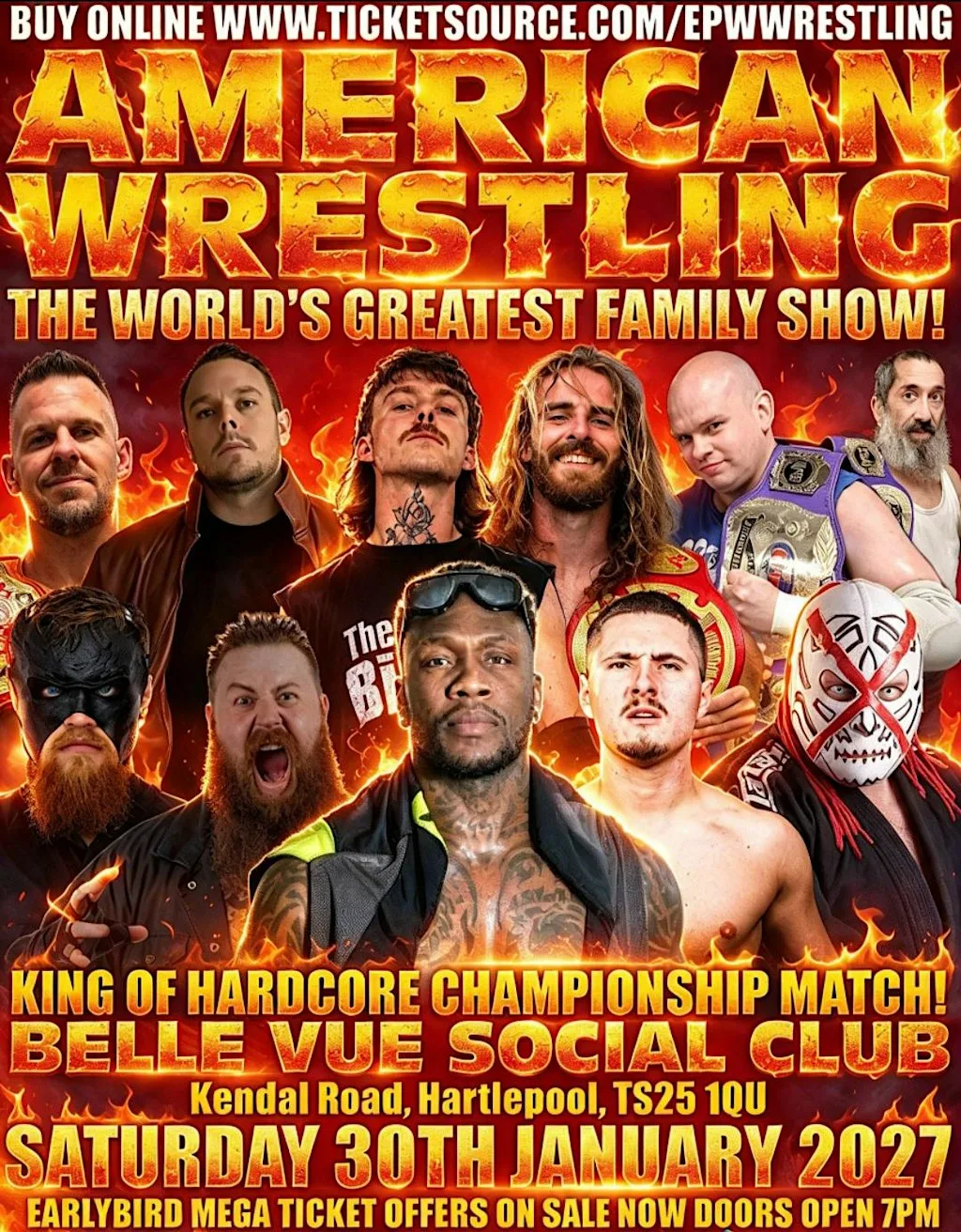 AMERICAN WRESTLING EPW HARTLEPOOL at Belle Vue Social Club