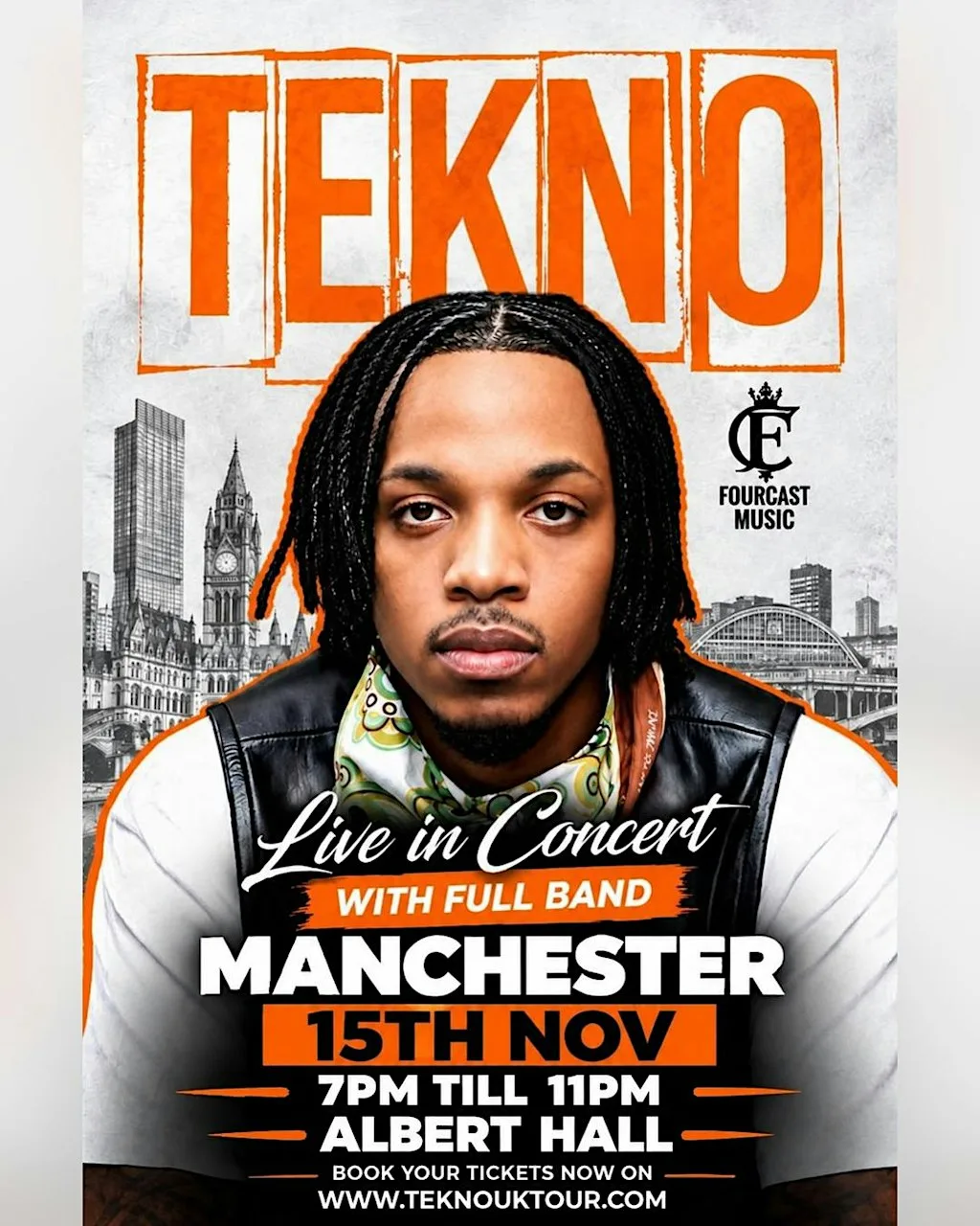 TEKNO LIVE IN MANCHESTER WITH FULL BAND at Albert Hall