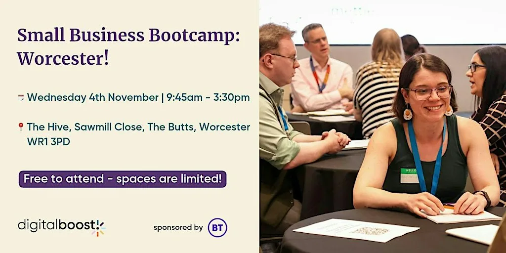 Worcester Free Small Business Bootcamp - November 2026 at The Hive