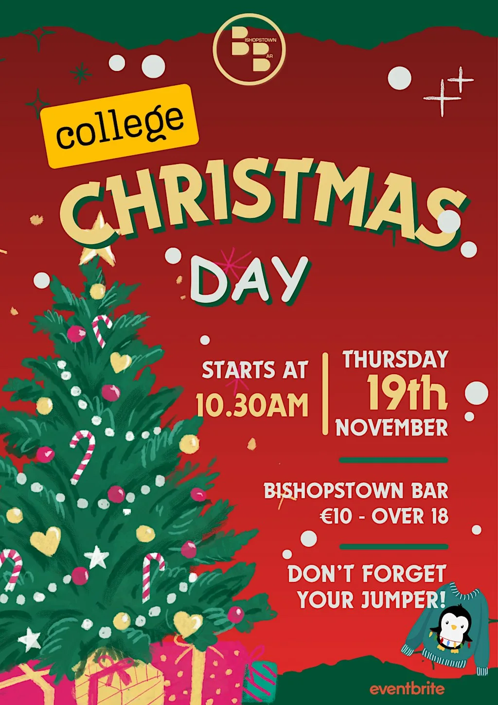 Bishopstown Bar Student Christmas Day 2026