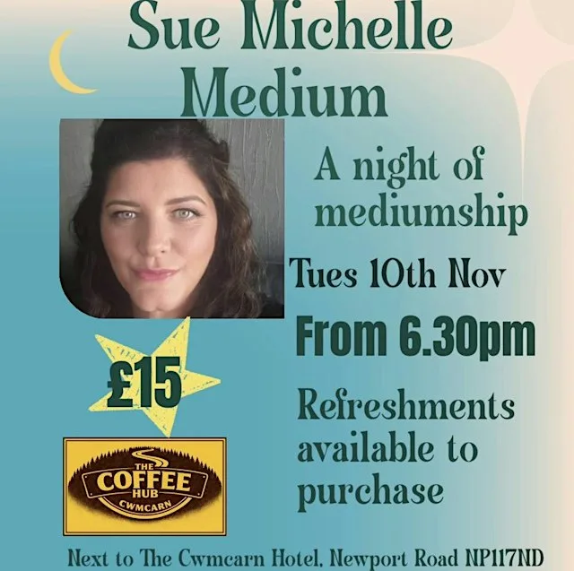 A night of Mediumship with Sue Michelle at The Coffee Hub-Cwmcarn