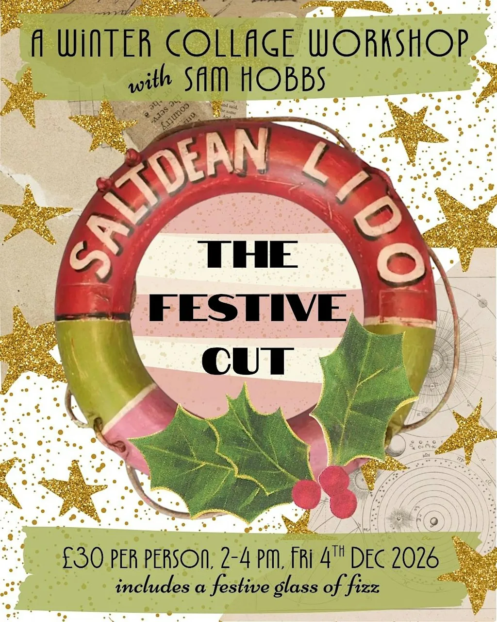 The Festive Cut: A Winter Collage Workshop at Saltdean Lido