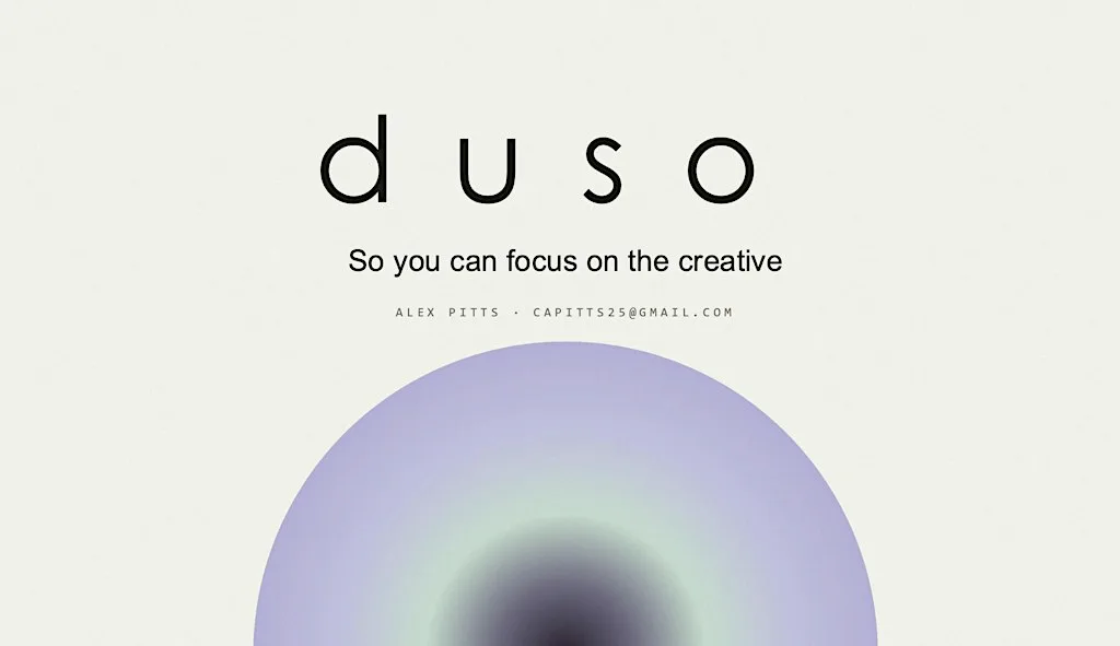 Duso Demo at National Film and Television School (NFTS)