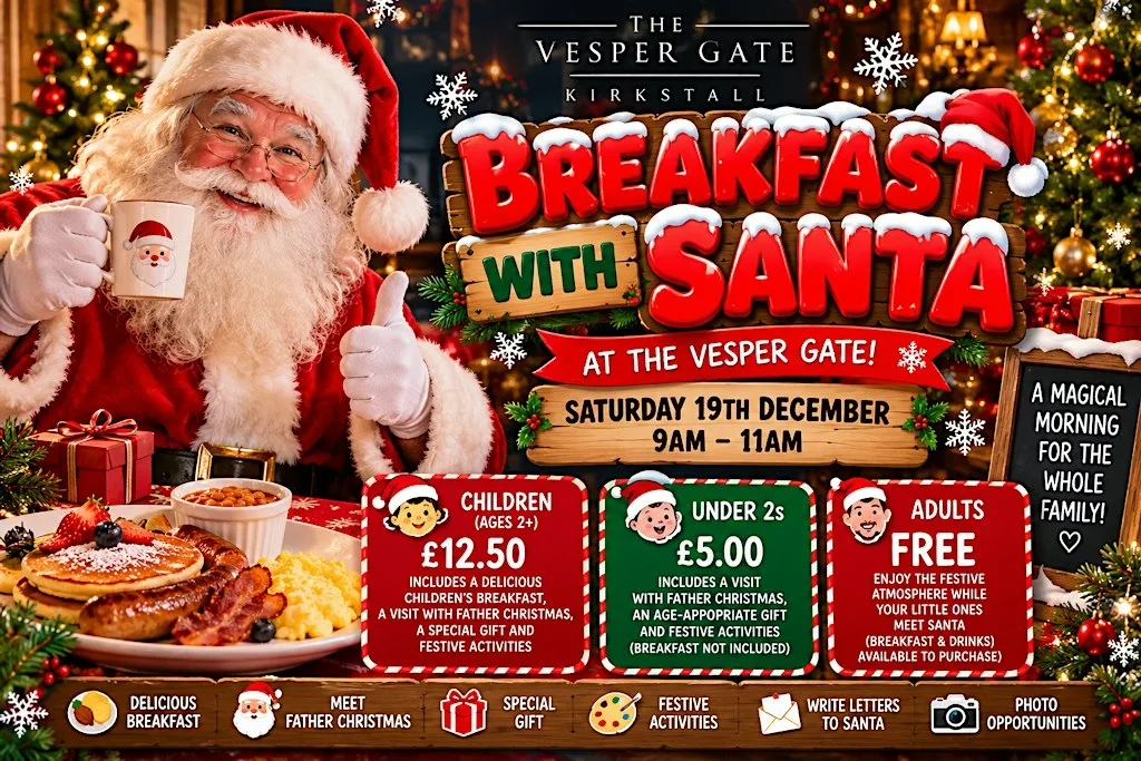 BREAKFAST WITH SANTA AT THE VESPER GATE!