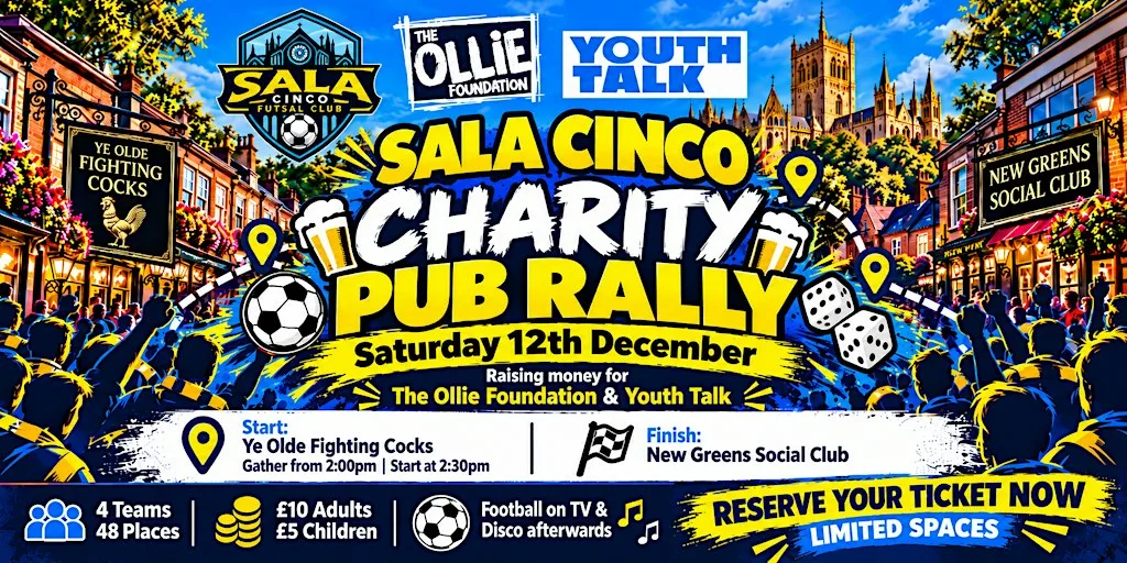 SALA CINCO Charity Pub Rally 2026