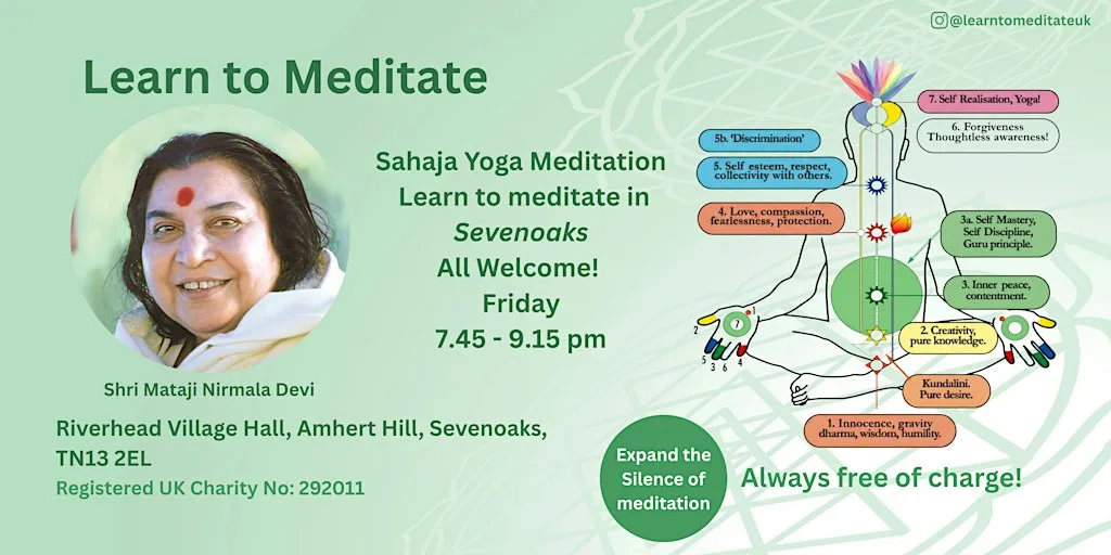 Learn to Meditate - Free 10 Week Course in Sevenoaks - expand the silence at Riverhead Village Hall