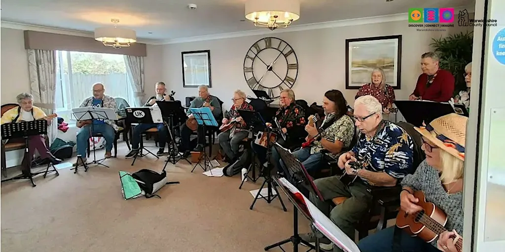 Coffee and Chat Live Music: The Anker Ukulele Group at Bedworth Library and Information Centre