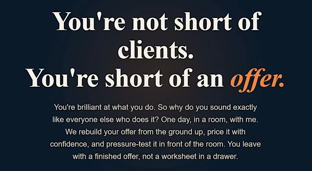 The Irresistible Offer - Business Training day - Nottingham
