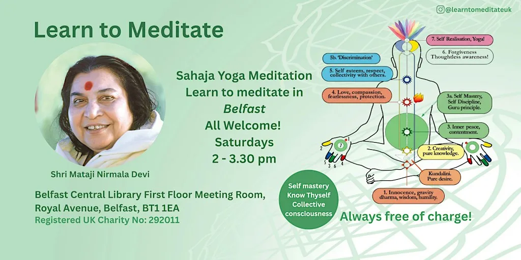 Learn to Meditate in Belfast - Free 10 Week Course - Self mastery at Belfast Central Library