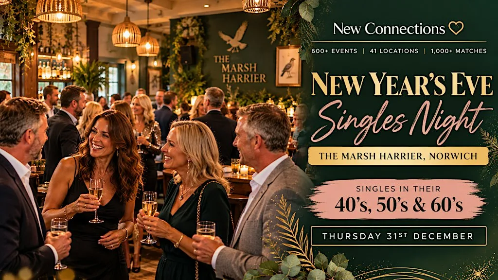 New Year's Eve Singles Night -Norwich Ages 40's-50's-60's
