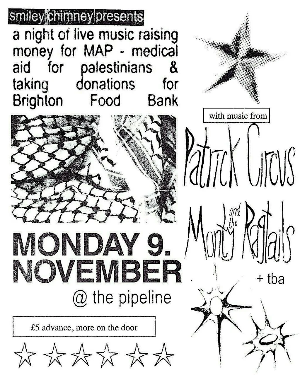 Smiley Chimney Presents: Palestine + Food Bank fundraiser