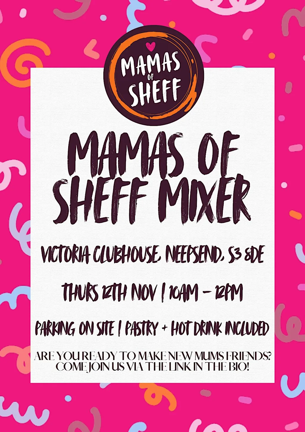 MAMAS OF SHEFF MIXER X VICTORIA CLUBHOUSE at Victoria - Wedding & Events Venue