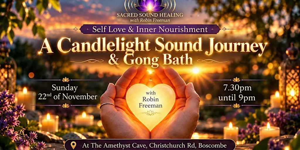 Self Love Candlelight Sound Journey & Gong Bath - Boscombe at The Amethyst Cave Boscombe