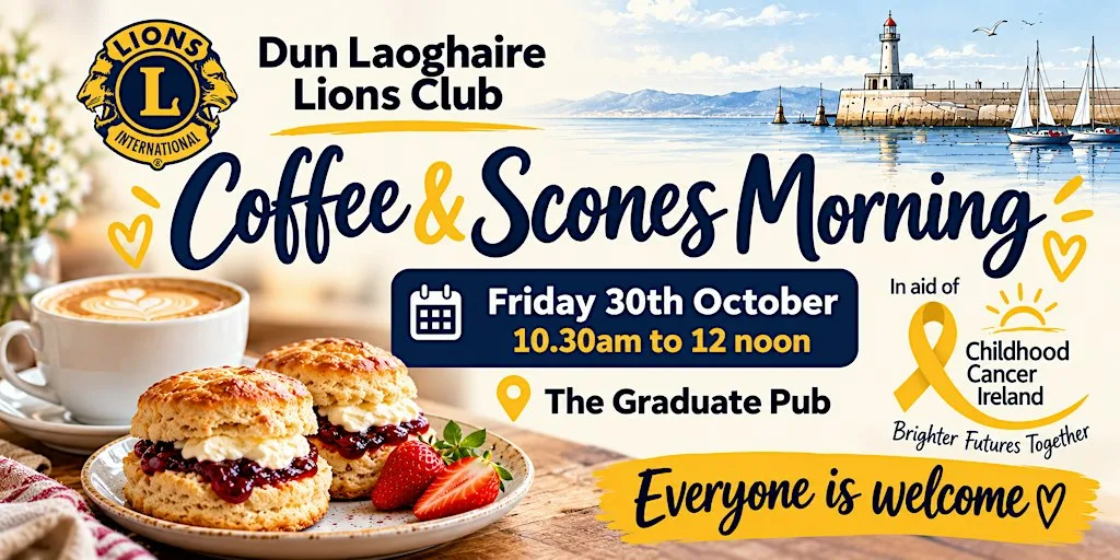 Dun Laoghaire Lions club coffee and scones morning