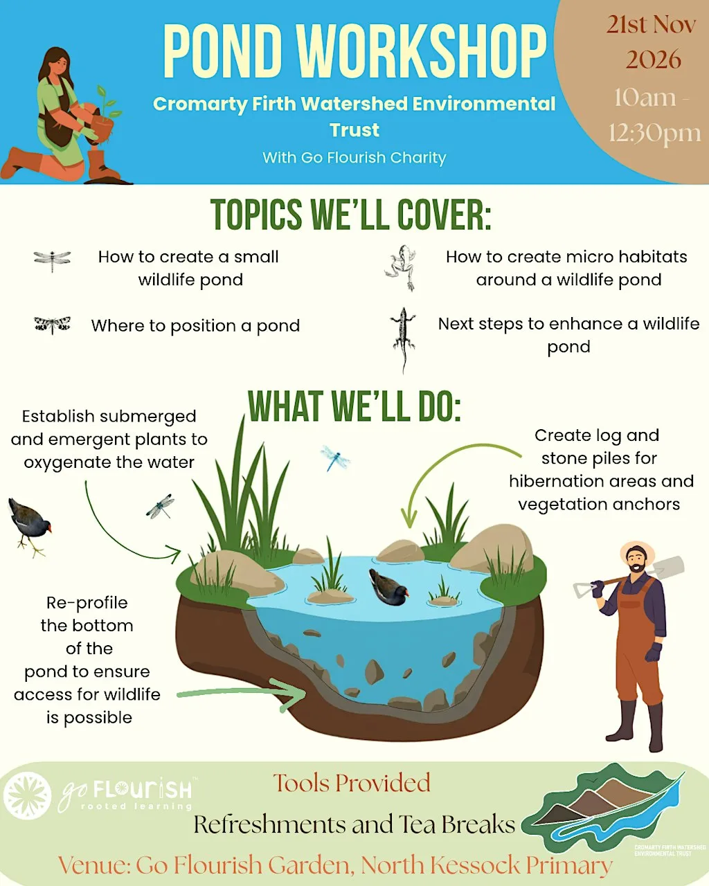 Pond Workshop at Go Flourish Gardens
