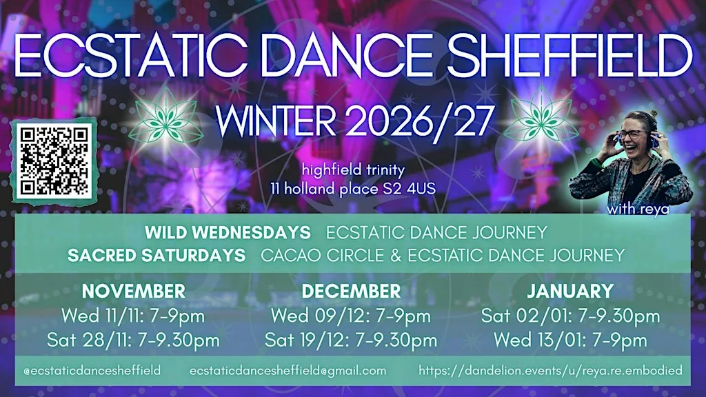 Ecstatic Dance Sheffield presents Wild Wednesdays! at Highfield Trinity Methodist Church : Highfield