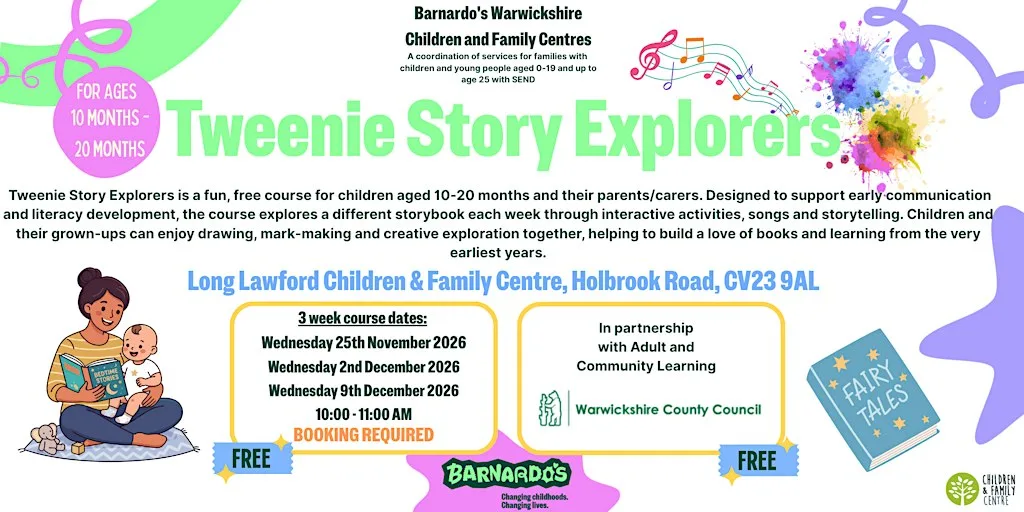 Tweenie Story Explorers @ Long Lawford CFC (in partnership with ACL) at Long Lawford Children and Family Centre