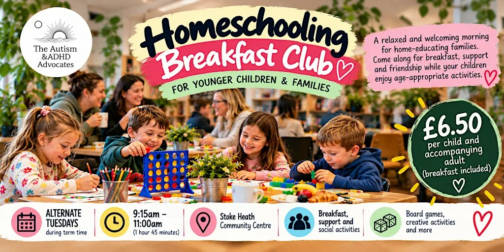 Homeschooling Breakfast Club – Younger Children & Families | Coventry at Stoke Heath Community Centre