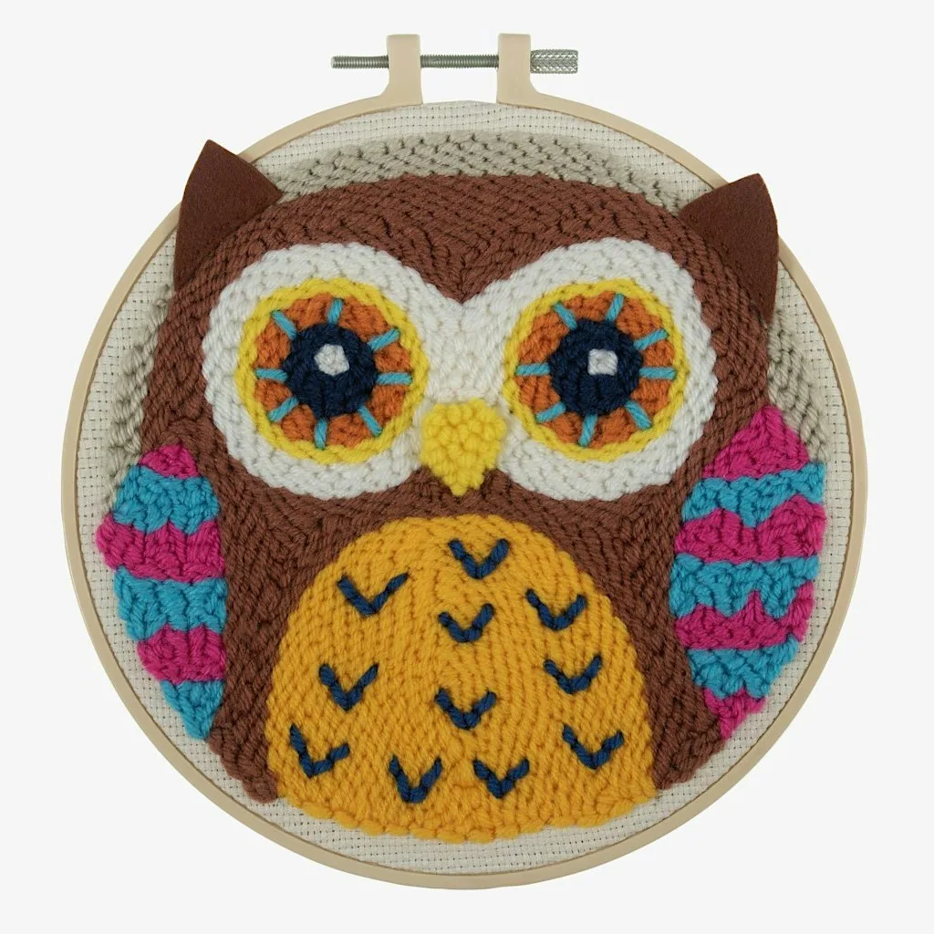 Autumn Owl Punch Needle Workshop at The Swan