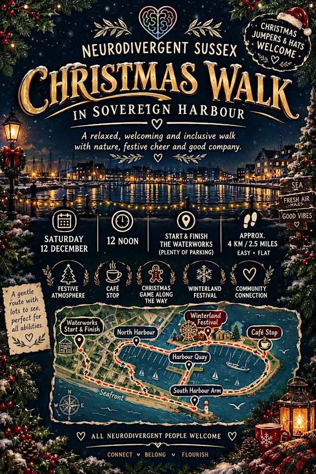 Neurodivergent Sussex Christmas Walk: Sovereign Harbour & Winterland