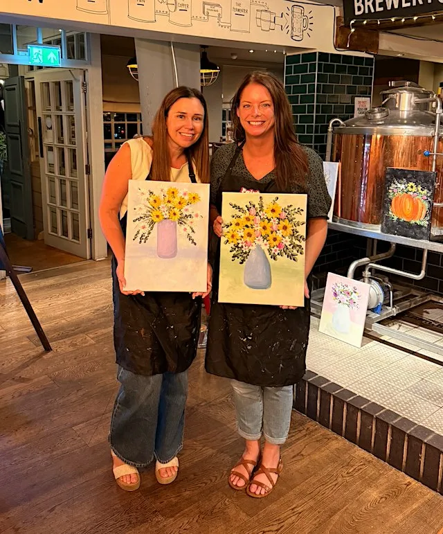 Paint & Pinot: Vase & Flowers at Still & West