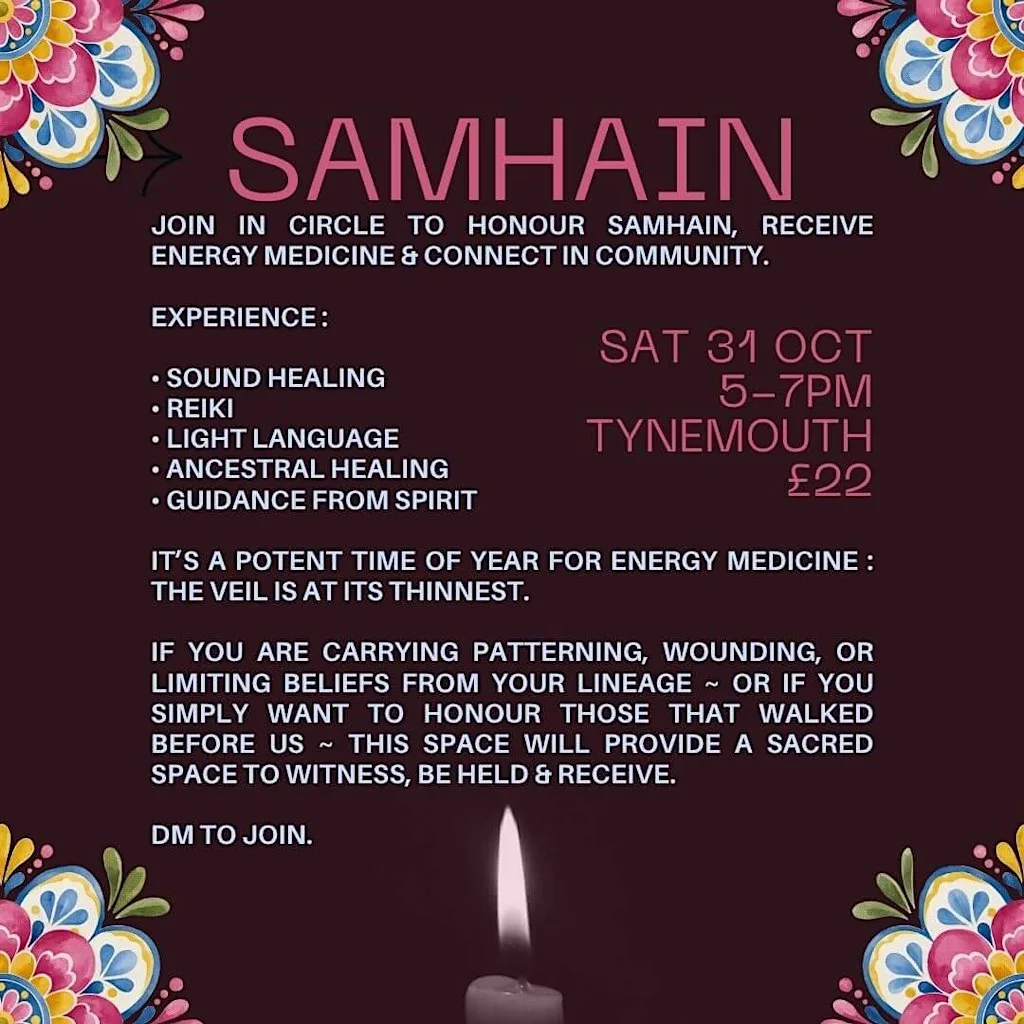 Samhain Ceremony | Ancestral Healing Journey | Tynemouth