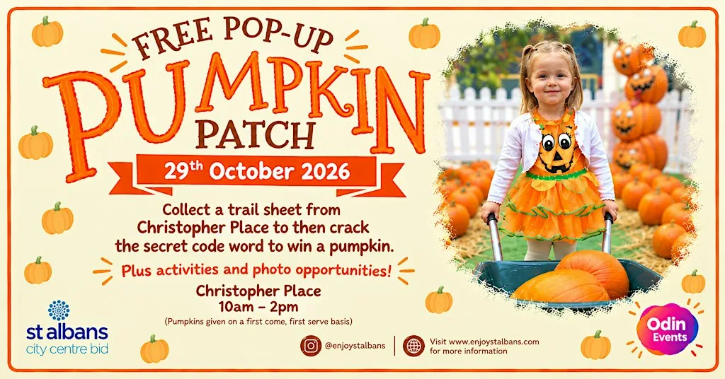 Free Pop-Up Pumpkin Patch at Christopher Place Shopping Centre